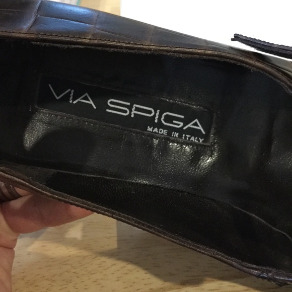 Via Spiga 90s vintage square toe croc Mary Jane’s - Picture 14 of 14